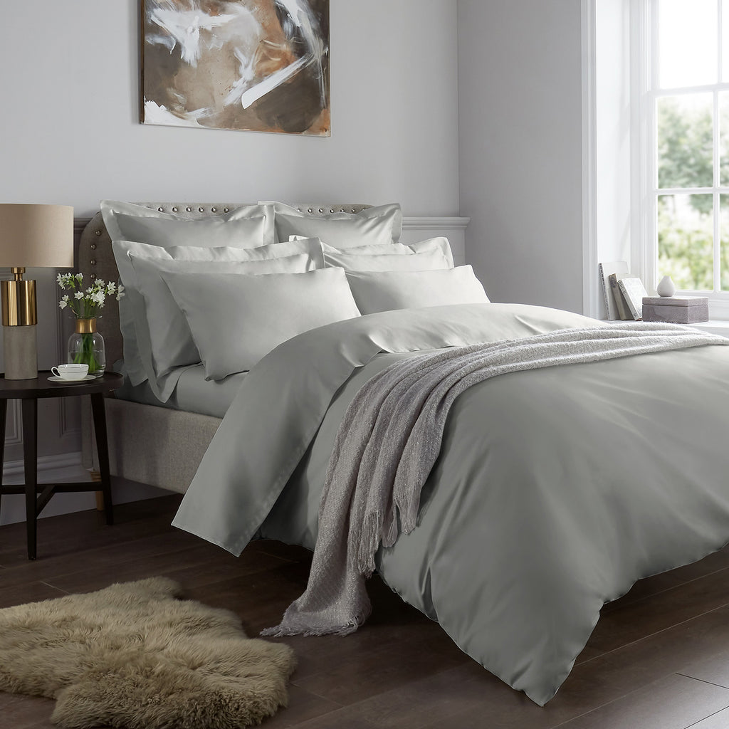 Ice Grey 1000 Thread Count Luxurious Duvet Cover