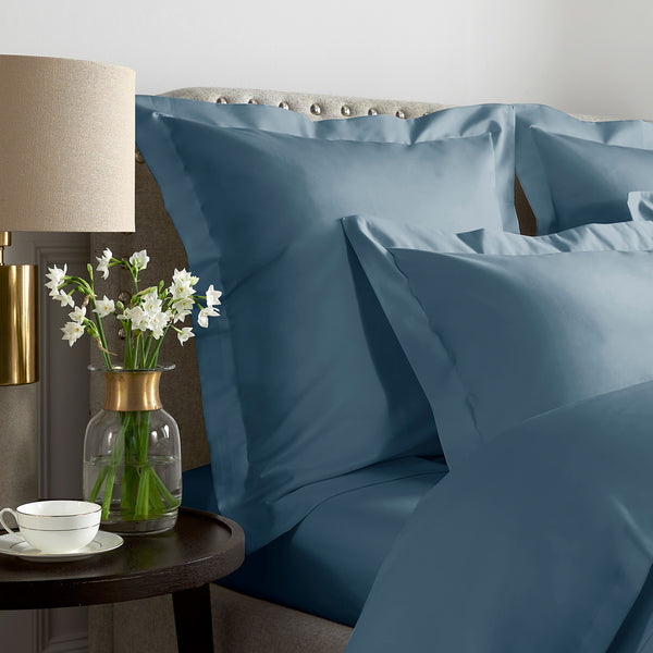 Midnight Teal 1000 Thread Count Luxurious Square Pillowcase x1