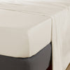 Ivory 600 Thread Count Sateen Soft Flat Sheet