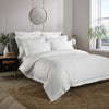 White 800 Thread Count Oxford Pillowcase Pair with White Triple Row Cord Embroidery