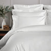 White 800 Thread Count Duvet Cover with White Triple Row Cord Embroidery