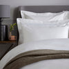 White 800 Thread Count Square Pillowcase with White Wide Border x1