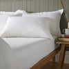 White Linen Blend Standard Pillowcase Pair